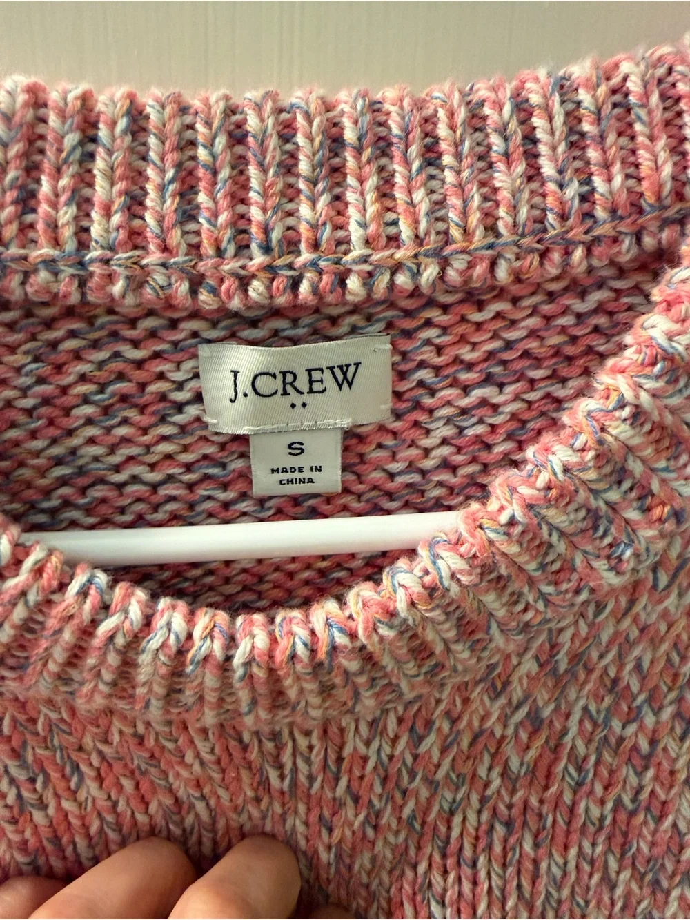 J. Crew Pink Crewneck Sweater